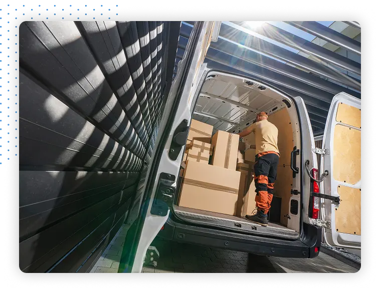 Person Loading van
