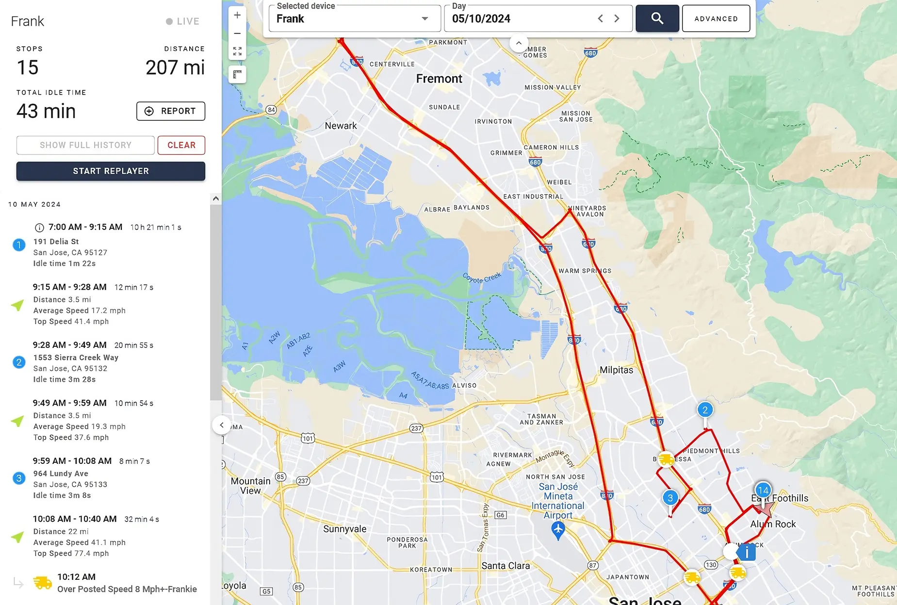 One Step GPS Map UI